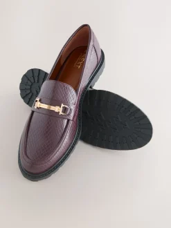 Next Rouge croco de baies - Mocassins à enfiler Forever Comfort® Discount