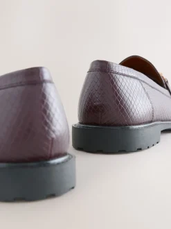 Next Rouge croco de baies - Mocassins à enfiler Forever Comfort® Discount