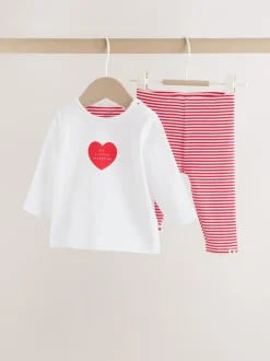 Next Rouge Little Valentine - Ensemble t-shirt et legging bébé (0mois-2ans) Sale