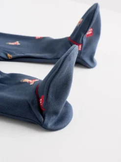 Next Rouge motif ours - Combinaisons de nuit pour bébé 3 Pack (0-2ans) Clearance