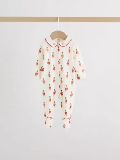 Next Rouge motif ours - Combinaisons de nuit pour bébé 3 Pack (0-2ans) Clearance