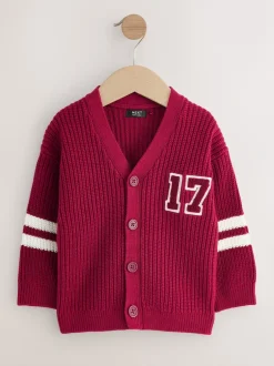 Next - Character Cardigan (3mths-7yrs) Rouge Varsity