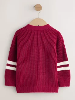 Next - Character Cardigan (3mths-7yrs) Rouge Varsity