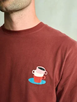 Next Rouge/Bleu - Ensemble pyjama graphique en jersey à manches longues