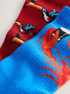 Next Rouge/Bleu - Lot de 2 chaussettes de sport sous licence Guinness Sale
