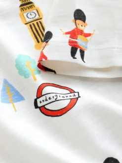 Next Rouge/bleu Londres - T-shirts imprimés graphiques à manches courtes Lot de 3 (3mois7ans)