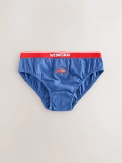 Next Rouge/bleu motif véhicules d'urgence - Lot de 7 slips en coton (1.5-10ans) New