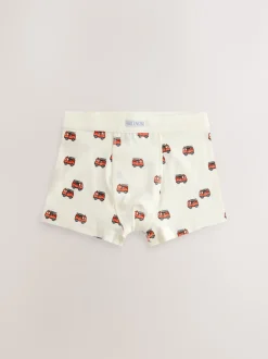 Next Rouge/bleu motif véhicules d'urgence - Boxers 7 Pack (1.5-12ans) Outlet