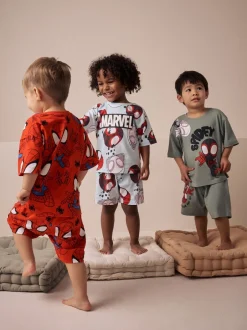 Next Rouge/Bleu Spidey - Pyjama court 3 Pack (12mois-10ans) Discount