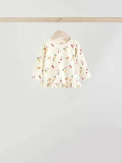 Next - Ensemble haut à manches longues et leggings 6 pièces (0mois-3ans) Rouge/Bleu/Crème Clearance