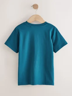 Next - Lot de 4 t-shirts à manches courtes (3-16 ans) Rouge/bleu/marine/neutre Outlet