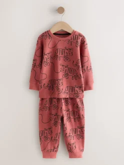 Next Rouge/bleu/violet - Lot de 3 pyjamas oversize (9mois à10ans) Hot