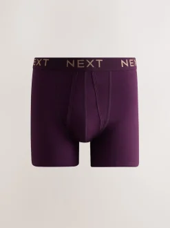 Next Rouge/bleu/violet riche - Lot de 5 - Boxers avec ouverture sur le devant Sale