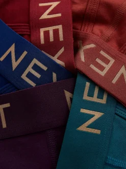 Next Rouge/bleu/violet riche - Lot de 5 - Boxers avec ouverture sur le devant Sale