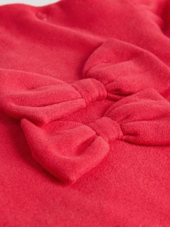 Next Rouge/crème - Ensemble 2 pièces avec pulls et leggings à nœud bébé (0mois-2ans) Discount