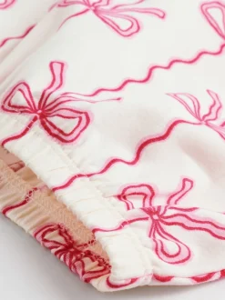 Next Rouge/crème - Ensemble 2 pièces avec pulls et leggings à nœud bébé (0mois-2ans) Discount