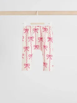 Next Rouge/crème - Ensemble 2 pièces avec pulls et leggings à nœud bébé (0mois-2ans) Discount