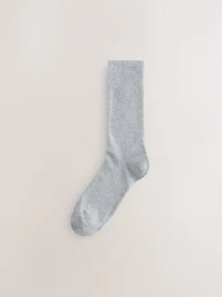 Next - Lot de 7 - Chaussettes riches en coton pour homme Rouge/Gris Outlet