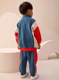 Next Rouge/Marine - Ensemble haut demi-zip et jogging (3mois à7ans) New
