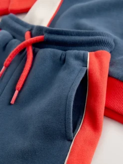 Next Rouge/Marine - Ensemble haut demi-zip et jogging (3mois à7ans) New
