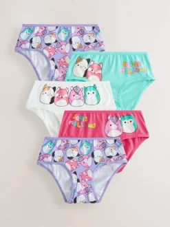Next Rouge/vert - 100Caleçons en coton % Squishmallow 5 Lot (5-14ans) Outlet