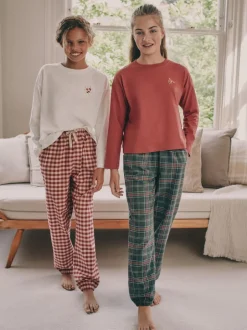 Next Rouge/vert - Lot de 2 pyjamas tissés à carreaux (3-16ans) Best
