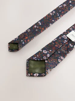 Next rouille - Cravate à imprimé floral Best