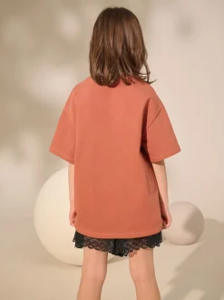 Next rouille - T-shirt oversize 100% coton (3-16ans) Sale