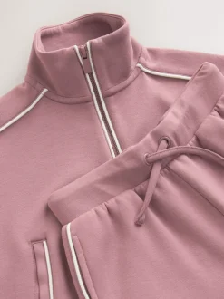 Next Rouille et rose - Ensemble pantalon de jogging super doux à col zippé et jambes Amples (3-16ans) Best