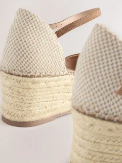 Next sable - Espadrilles à plateforme fermée et à bout compensé Outlet