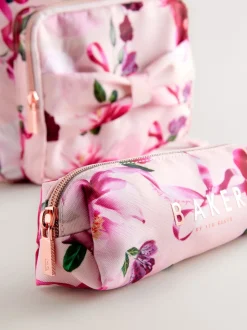 Baker by Ted Baker Sac à dos pour fille rose à imprimé floral avec nœud New