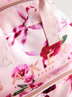 Baker by Ted Baker Sac à dos pour fille rose à imprimé floral avec nœud New