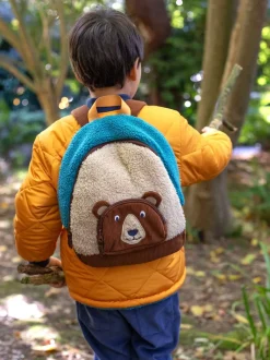 Frugi Sac à dos en polaire Personnage marron Discount