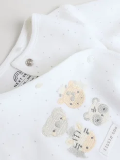 Next Safari blanc - Combinaisons de nuit pour bébé 3 Pack (0-2ans) Hot