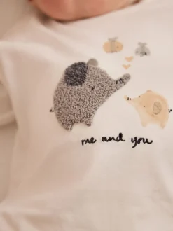 Next Safari blanc délicat - Ensemble haut et legging bébé (0mois-2ans) Sale