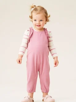 Angel & Rocket Salopette Mila à épaules volantées et body imprimé New