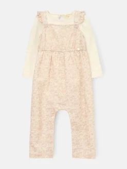 Angel & Rocket Salopette et body Nellie imprimé animal en velours côtelé Best