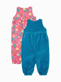 Frugi Salopette Helen bleue réversible New