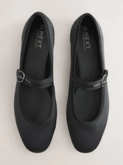 Next Satin noir - Chaussures Mary Jane à boucle à bout rond Forever Comfort Outlet