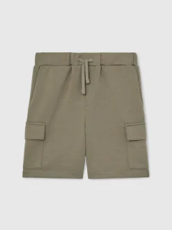Reiss sauge - Short cargo Oliver Premium en jersey interlock Outlet