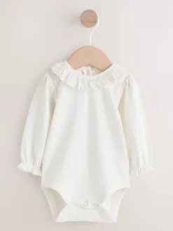 Next Sauge Vert brodée - Body à Manches longues et salopette en Velours côtelé Ensemble Bébé 2 Pieces (0mois-3ans) Clearance