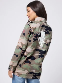 SCAMP & DUDE Shacket imprimé camouflage en coton Hot
