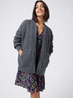 SCAMP & DUDE Veste matelassée à bombardier léger délavé Hot