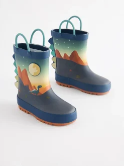 Next - Bottes de pluie à poignée Scène de dinosaure de la marine Outlet
