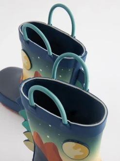 Next - Bottes de pluie à poignée Scène de dinosaure de la marine Outlet