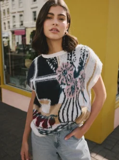 Next Scène de table - Débardeur en maille Sale