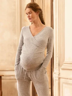 Seraphine Ensemble Vêtements d'intérieur ultra-doux Grossesse et Allaitement Hot