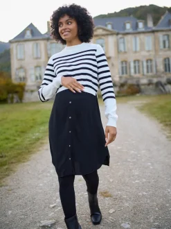 Seraphine Robe haut en maille Grossesse et Allaitement Sale