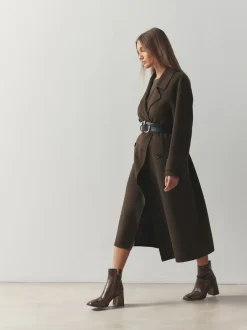 Next Serpent Marron chocolat - Bottes à talon carré à bout carré Forever Comfort® Discount