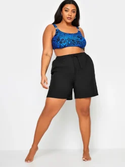 Yours Curve Short de bain à cordon de serrage Best